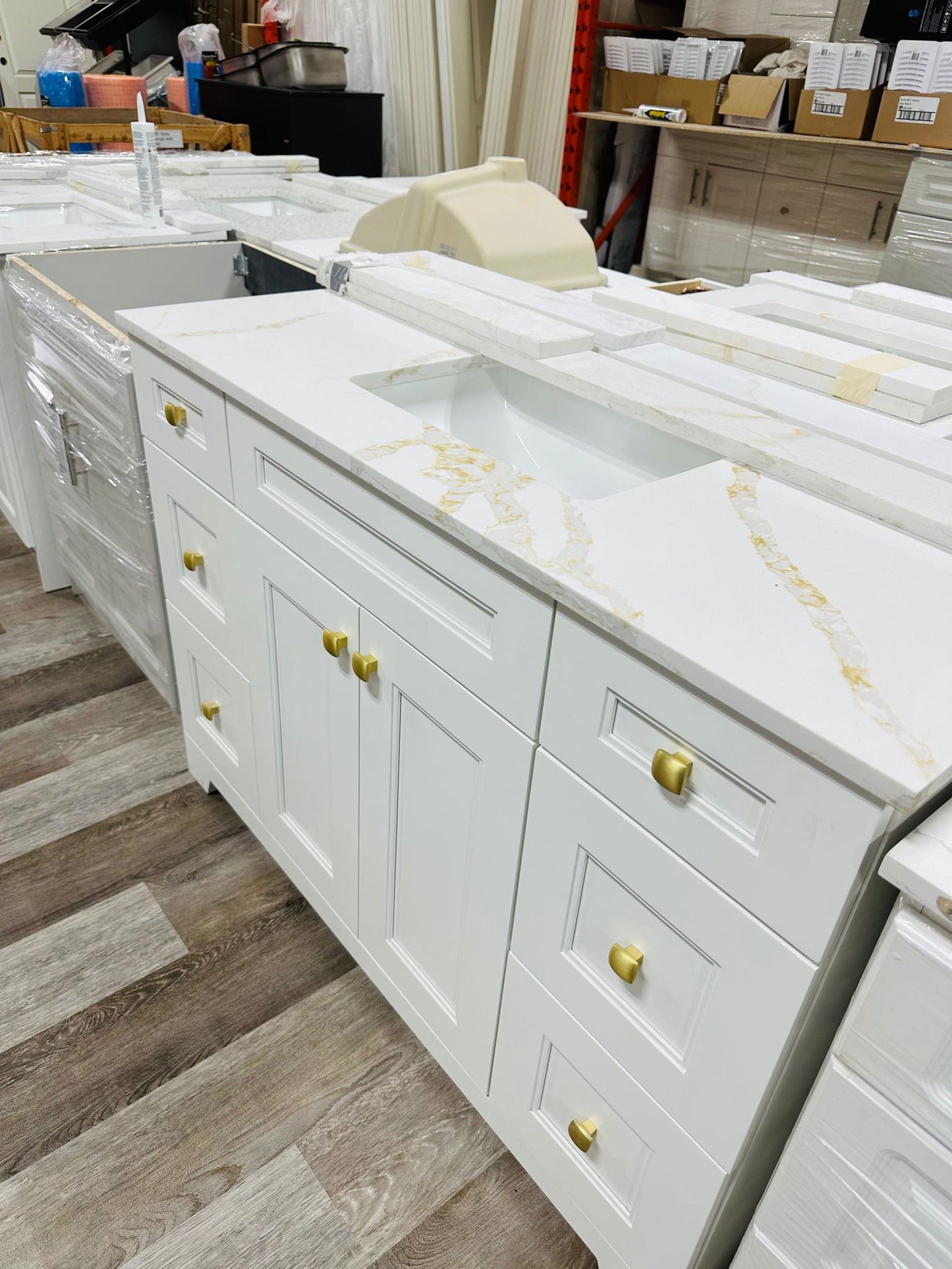 48" wood vanity