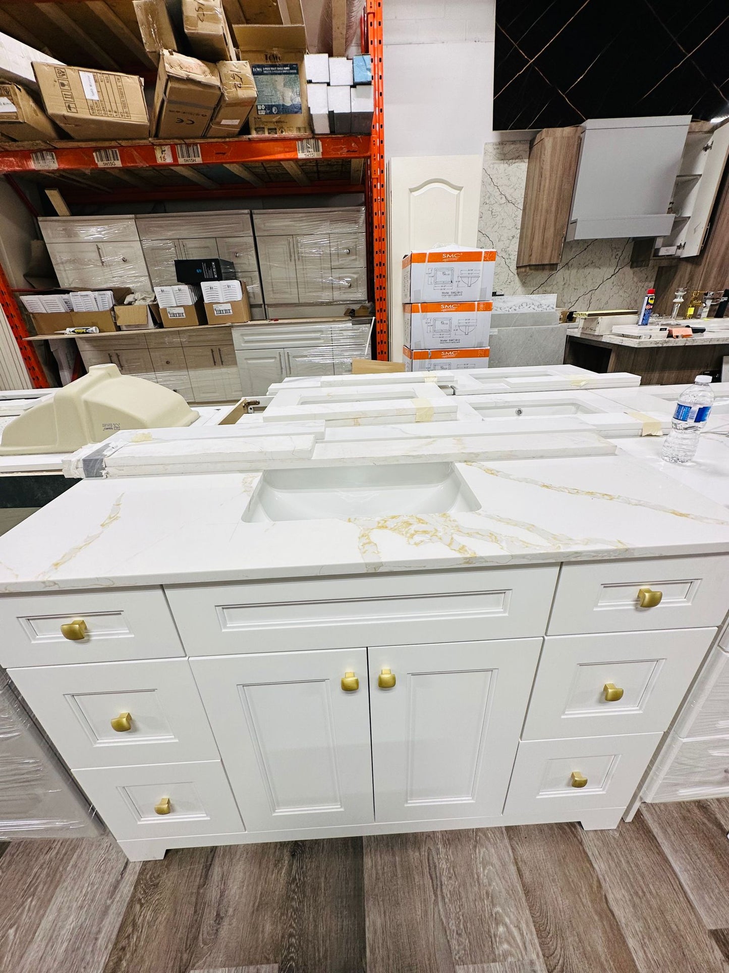 48" wood vanity