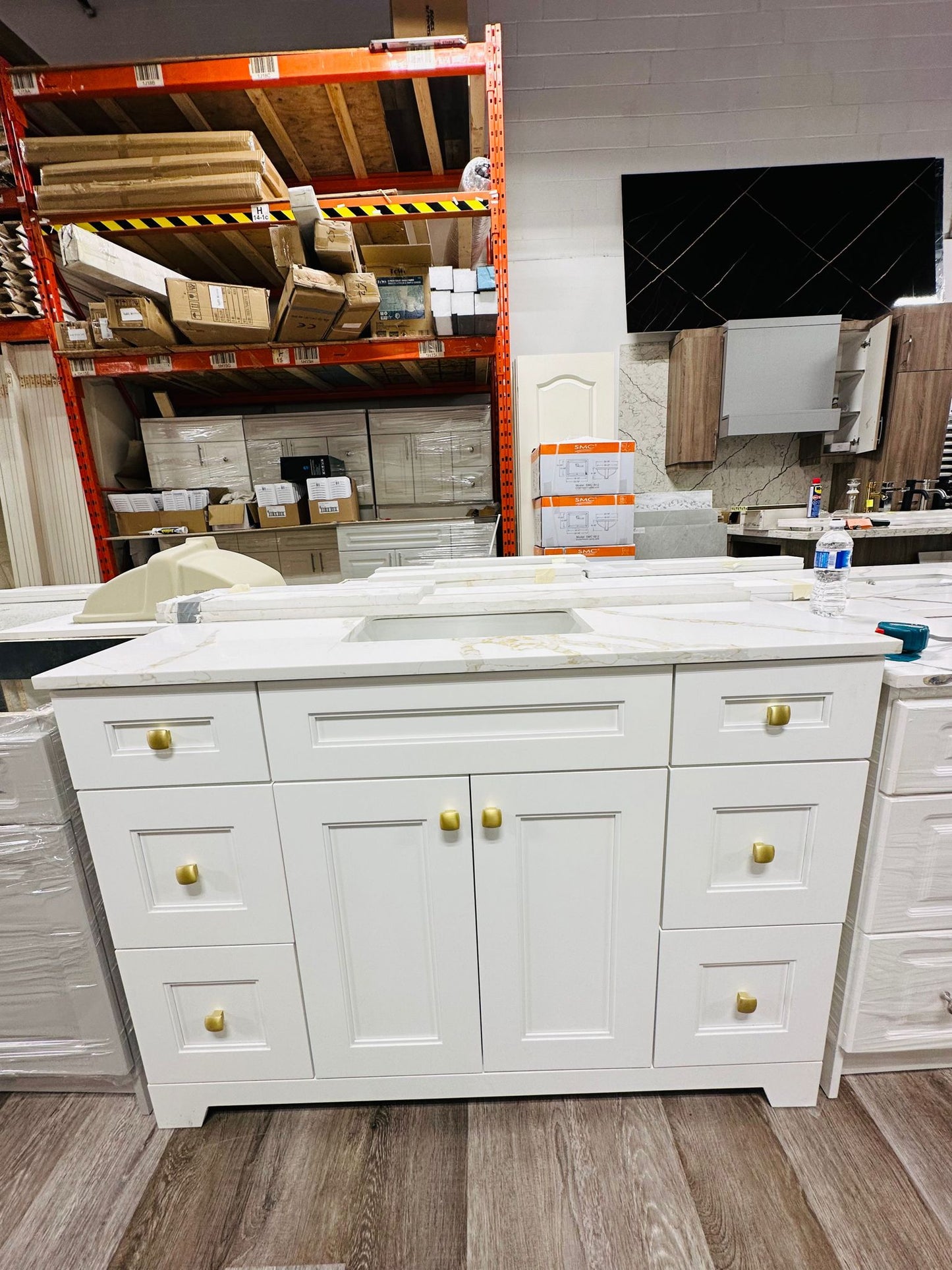 48" wood vanity