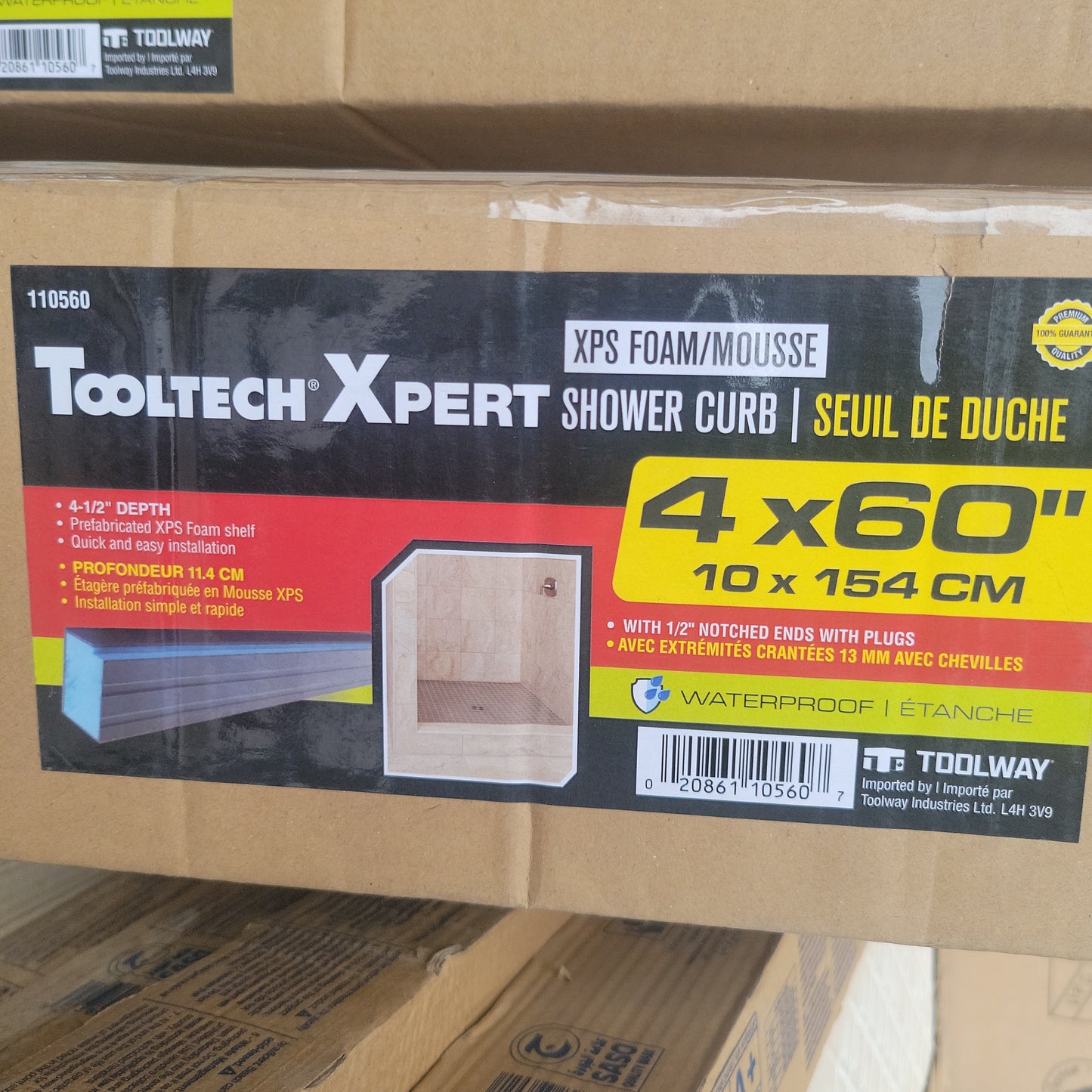 Xps shower curb