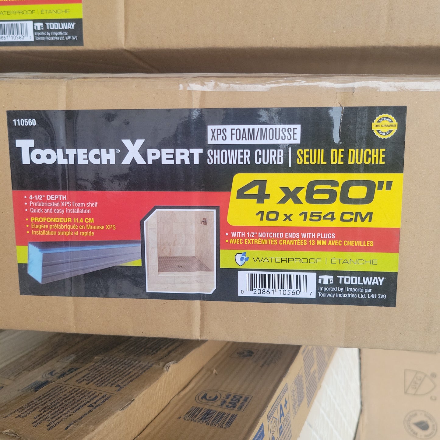 Xps shower curb