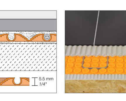 Schluter® DITRA-HEAT Uncoupling & Waterproofing Membrane