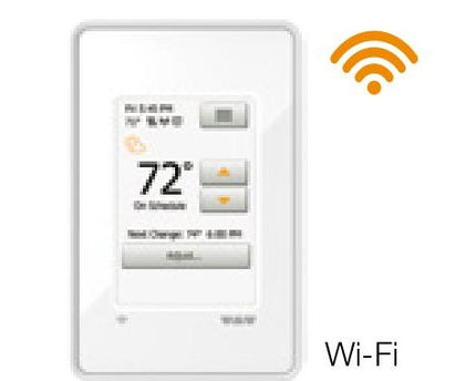 Schluter® DITRA-HEAT-E-WiFi Smart Touchscreen Programmable Thermostat – Bright White