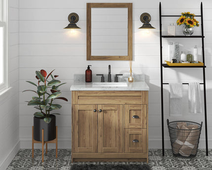 Solid Wood Vanity Two Door