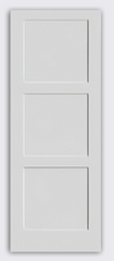 Solid Prehung Door - 3 Panel Shaker