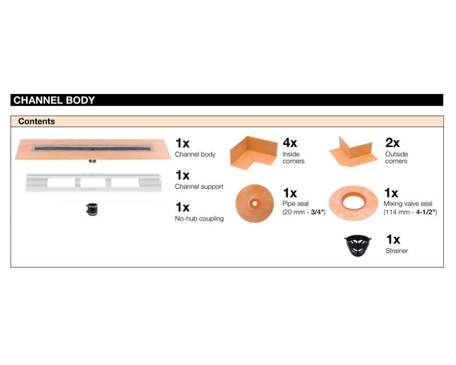 Schluter® KERDI-LINE Linear Drain
