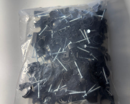 1/2” J-Clamp tubing fastener with nail (100/bag)