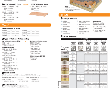 Schluter KERDI-SHOWER-TS Prefabricated Sloped Shower Base