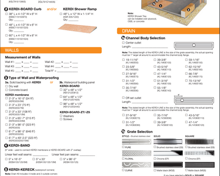 Schluter KERDI-SHOWER-TS Prefabricated Sloped Shower Base