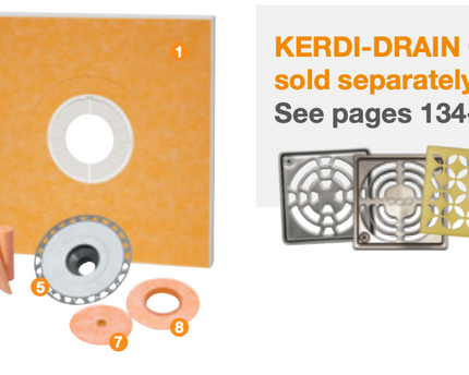 Schluter®-KERDI-SHOWER-KIT - WITHOUT THE GRATE