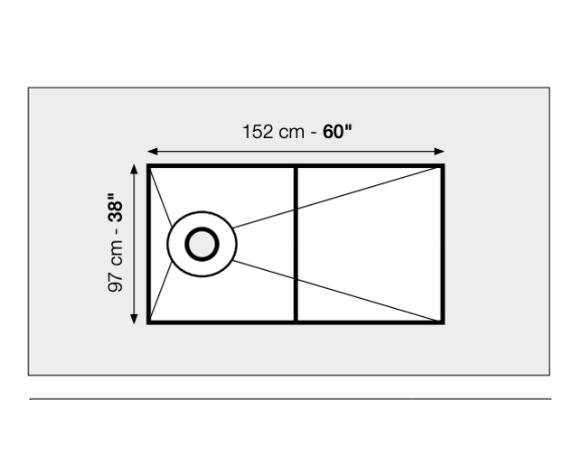 Schluter®-KERDI-SHOWER-KIT - WITHOUT THE GRATE