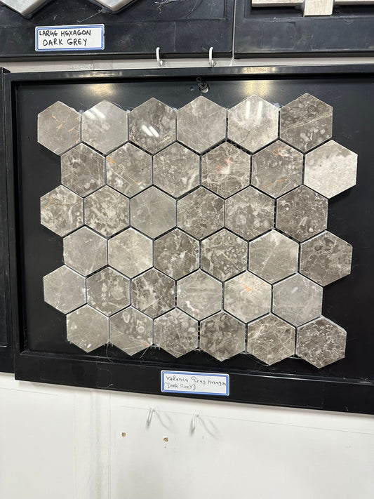 Valenca Grey hexagon