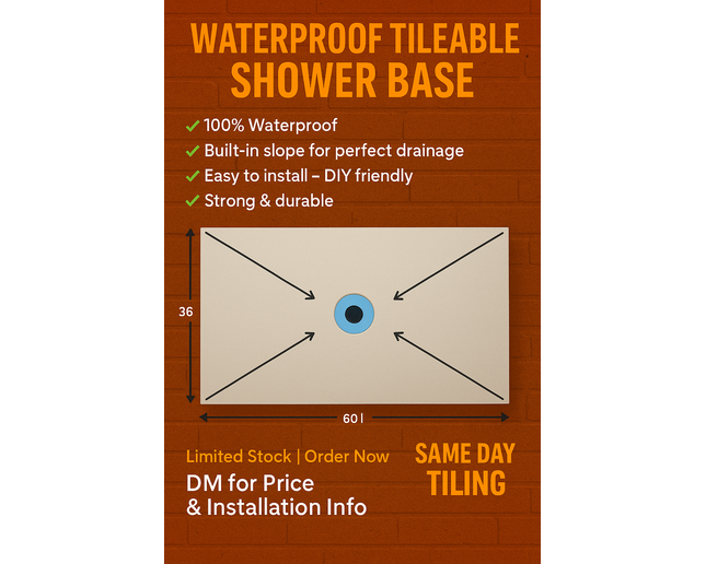 Tileable Shower Base