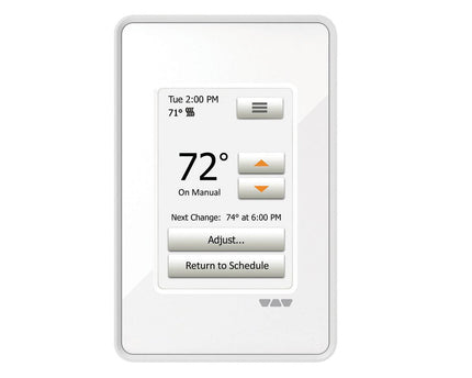 Schluter® DITRA-HEAT-E-RT Touchscreen Programmable Thermostat – Bright White