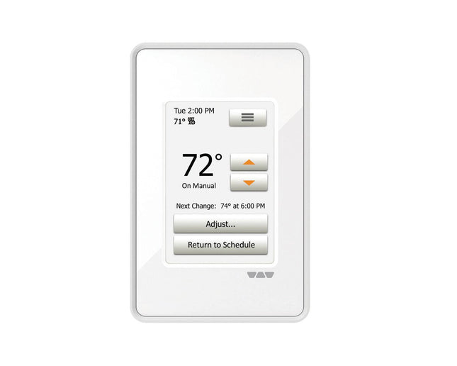 Schluter® DITRA-HEAT-E-RT Touchscreen Programmable Thermostat – Bright White