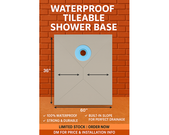 Tileable Shower Base
