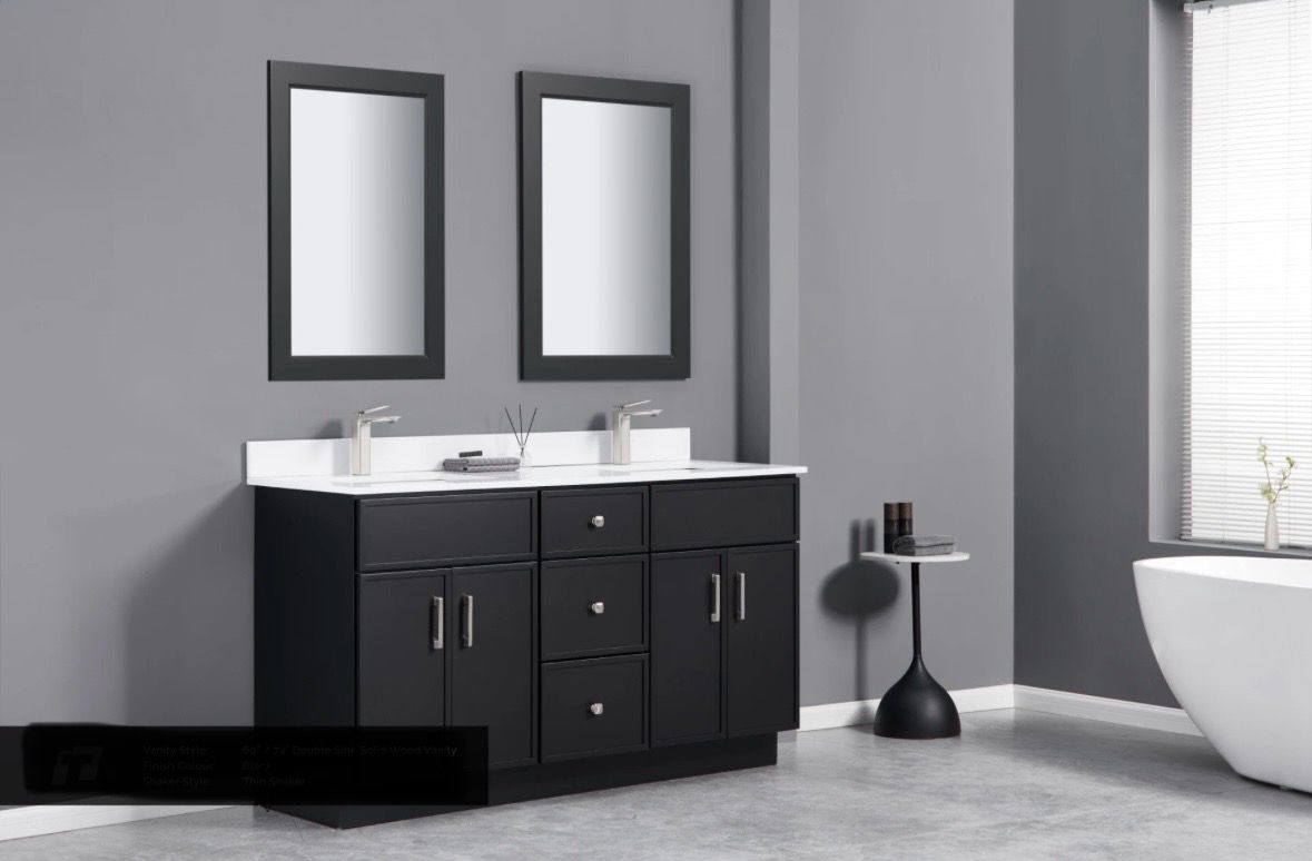 72" Wooden Vanity ( With Drawers )