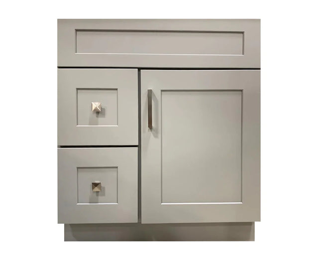 Wood Bathroom Vanity Shaker Design  including Unique Quartz Top & Sink