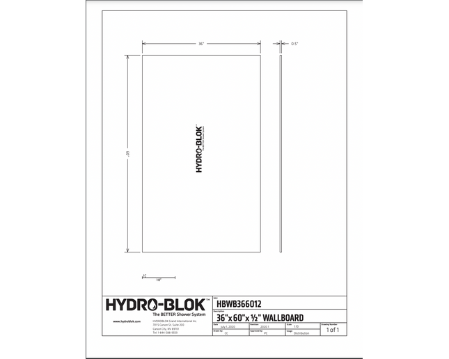HYDROBLOK WATERPOOF WALL BOARD