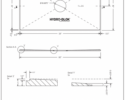 Hydroblok Low Profile Shower Pans